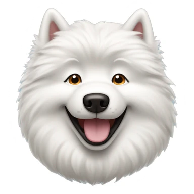 samoyed dog smiling sticker
