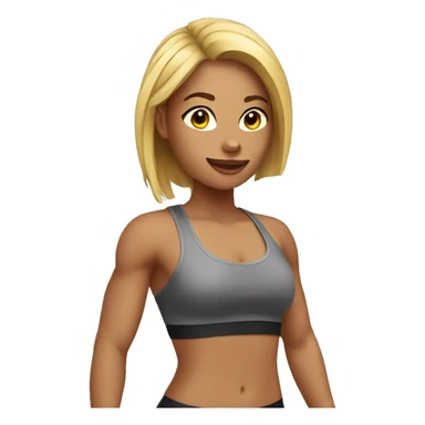 fitness girl sticker