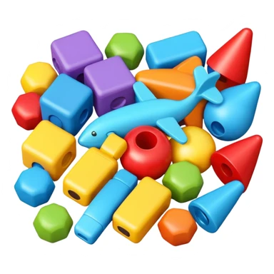 Scattered Toys sticker