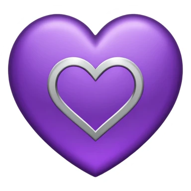 Purple Heart top right side ahh infinite symbol sticker