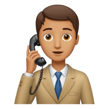 Long neck guy on phone  sticker