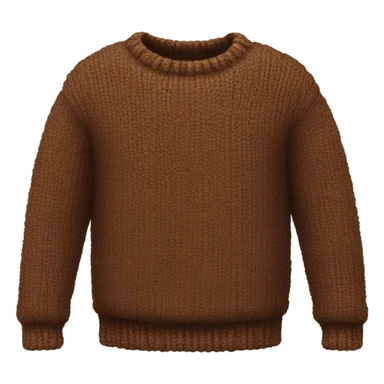 Sweater cozy brown sticker