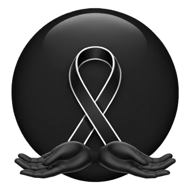 I want a black World Cancer Day logo emoji sticker