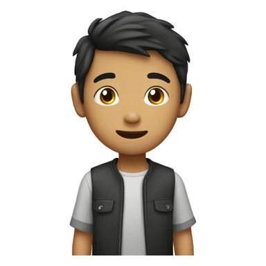 Asian boy with Edgar horsey sticker