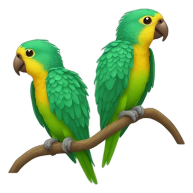 small parrots love sticker