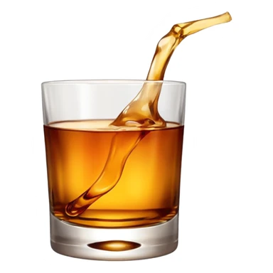 glass of whiskey sticker