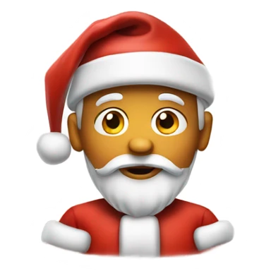 Bashful Santa sticker