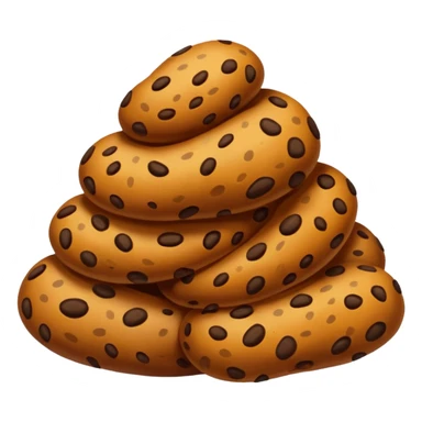 a leopard-colored poop sticker