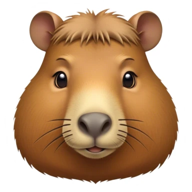 Cinematic Noble Capybara Portrait Emoji, Poised and serene, with a robust, rounded build covered in soft, earthy fur and gentle, wise eyes, Simplified yet sharp and sophisticated features, highly detailed, glowing with a warm, natural glow, high shine, intelligent and calm, stylized with an air of understated authority, focused and attentive, soft glowing outline, capturing the essence of a watchful and confident guardian that feels as though it could step out of the screen with effortless authority! sticker