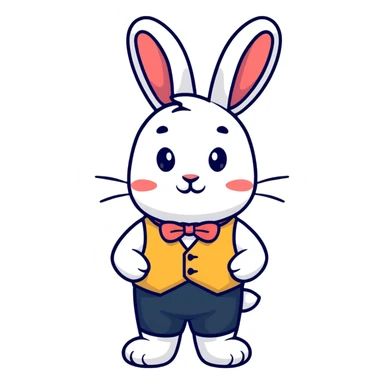 White Rabbit from Alice in Wonderland sticker