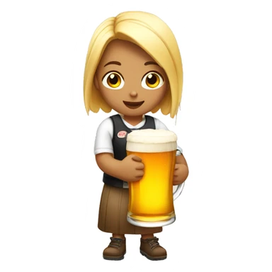 girl with beer in hand sticker