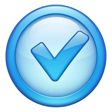 Verified blue tik emoji sticker