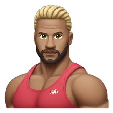 Hyper realistic wwe superstar Omos sticker