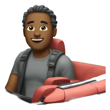 Sitting in a convertible  sticker