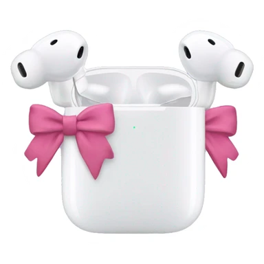 AirPods Max with bows sticker