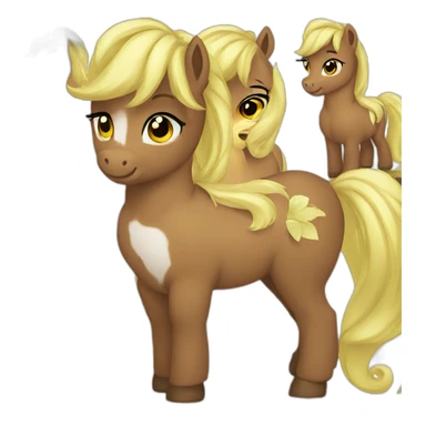 pony talking at the phone sticker