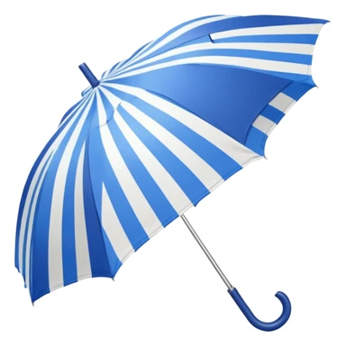 umbrella summer blue and withe sticker