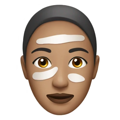 Facemask skincare sticker