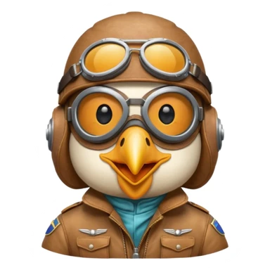 Singing bird pilot sticker