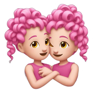 pinkies intertwined to make a promise sticker