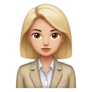 woman simple jacket shirt polish  sticker