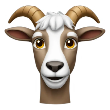 A man in the form of a goat  sticker