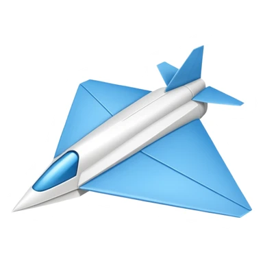 Paper plane sticker
