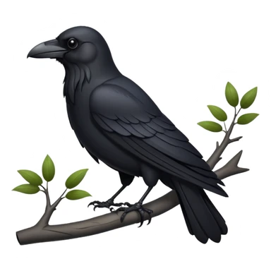 black raven sticker