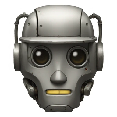 robot from fallout  sticker