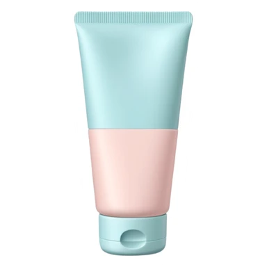 hand cream tube object icon, blank packaging with no text or logo, smooth cosmetic tube, soft pastel color, minimal design, closed cap, 3D cartoon, mobile game icon style, centered, clean background, soft shadow, no watermark sticker