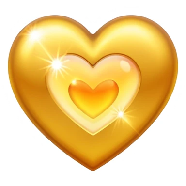 heart with a golden sunlight aura sticker