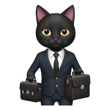 stock investing black and smart cat sticker