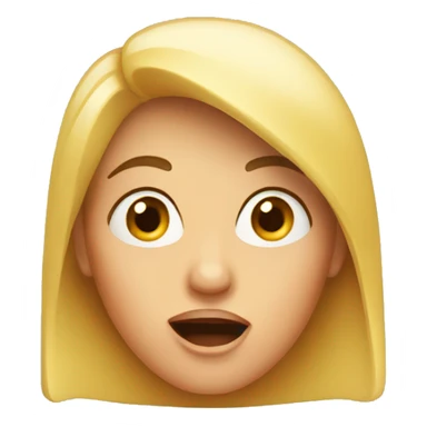 surprised woman sticker