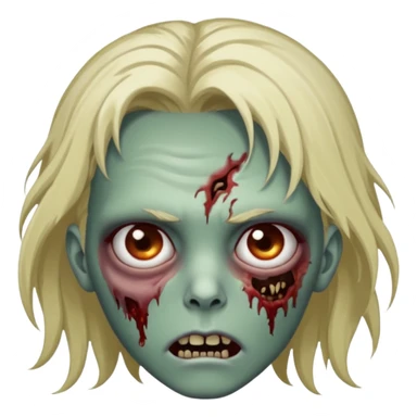 Faça um emoji de zumbi que se pareça comigo. sticker
