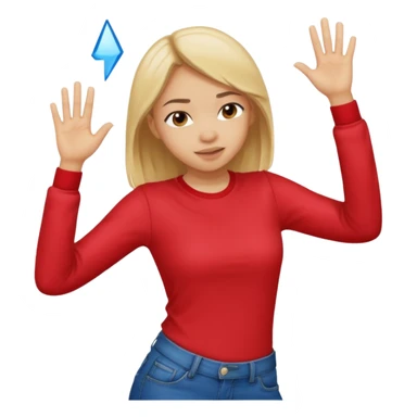 Una chica haciendo el dab  sticker