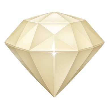 diamond shape carved from ivory sticker