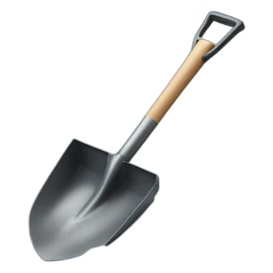 shovel with snow sticker