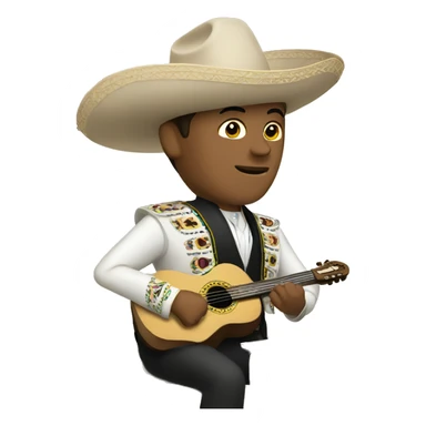 mariachi using a laptop sticker