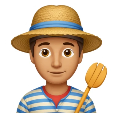 venetian gondolier sticker