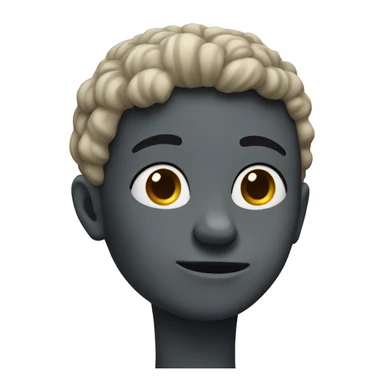 ai with hand on chin sticker