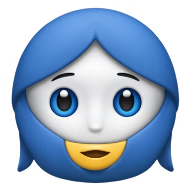 синий круг в котором белая галочка sticker