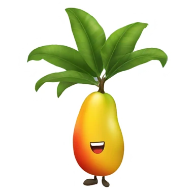 Mango walking on a beach sticker