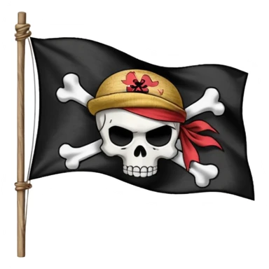 Straw hat pirates flag sticker