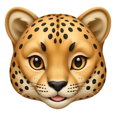 Tête de guépard qui sourit sticker
