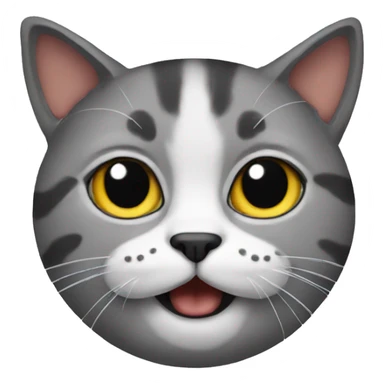 Cat with moustache  sticker