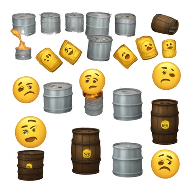 un barril de petroleo sticker