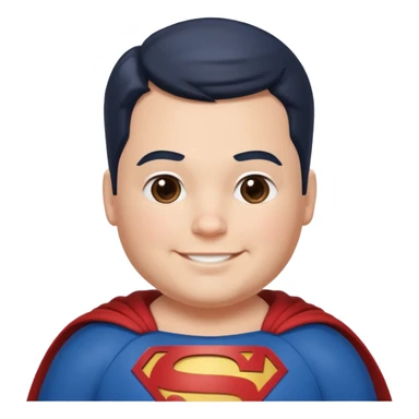 Glad chubby superman sticker