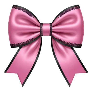 pink gothic bow sticker
