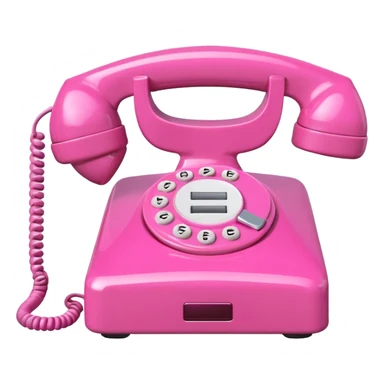 two pink phones switching with each other sticker