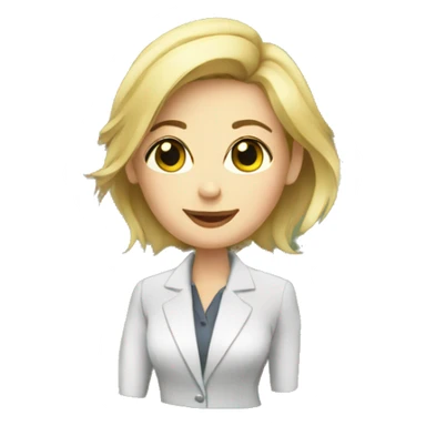 Businesswoman with a lot of money  sticker